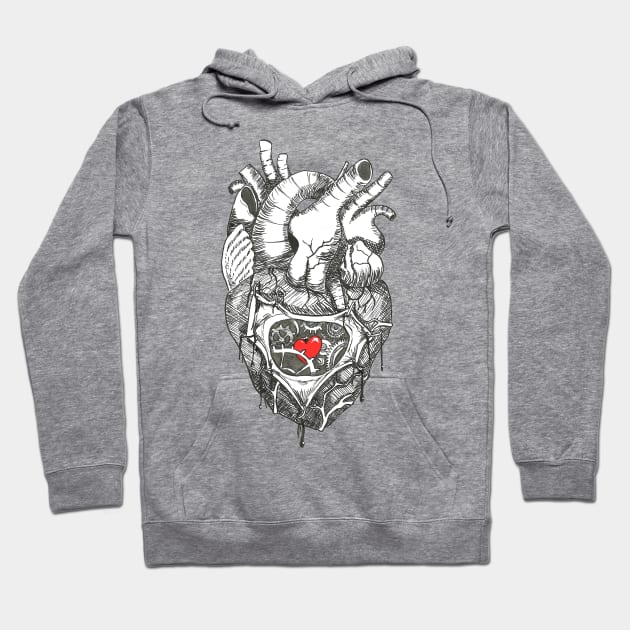 Steampunk Heart Hoodie by Créa'RiBo